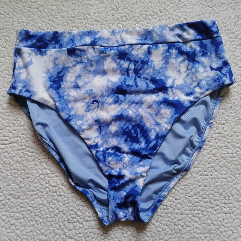 Sanctuary Women’s Tie-Dye Bikini Bottoms PRETTY IN PERI, Size L